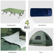 1-Person Compact Portable Pop-up Air Mattress Tent product image