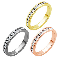 18K Gold-Plated Eternity Band Ring product image