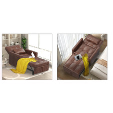 3-in-1 Fold-out Sofa Chair Bed with Pillow product image