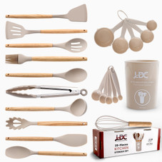 35-Piece Wooden Non-stick Kitchen Utensils Set, Bpa-free product image