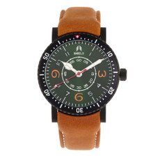 Shield Gilliam Leather-Band Men's Diver Watch product image