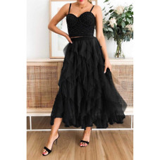 Women's Tulle Tiered Maxi Skirt product image