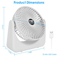 iMounTEK® 2-Speed USB Desktop Fan product image