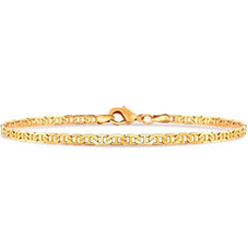 10-Inch 18K-Gold-Plated Flat Mariner Anklet product image