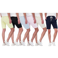 Women's Cotton French Terry Bermuda Shorts with Pockets (6-Pair) product image