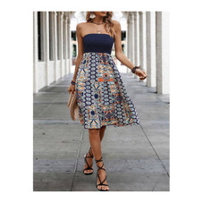 Women's Off-Shoulder Geo Floral Dress product image