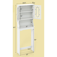 Bathroom Space-Saving Organizer with Adjustable Shelf product image