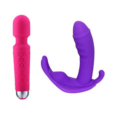 Wireless Waterproof Panty Vibrator Plus Wand Massager product image