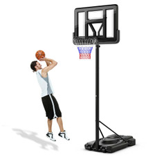 Portable Basketball Hoop with 9-Position Adjustable Height product image