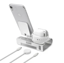Aduro 3-in-1 Desktop Charging Stand for iPhone, AirPods, & Apple Watch product image