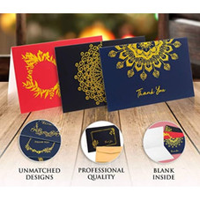 120 Thank You Blank Cards and Designed Envelopes Note Cards product image
