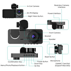 3-Channel Dash Cam product image