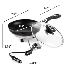 7.5-Inch 12V Portable Non-stick Frying Pan By Zone Tech® product image