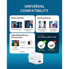 Anker Powerport PD Nano 20W USB-C Fast Wall Charger (2-Pack) product image