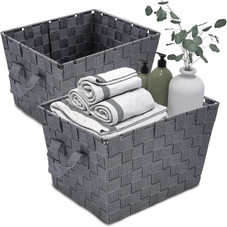 Brookstone® Woven Storage Organizer Basket with Handles (2-Pack) product image