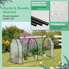 47.5 x 21.5 x 24-Inch Mini Greenhouse with Roll-up Zipper Door product image