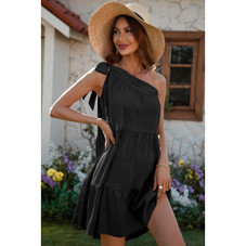 Women's One-Shoulder Charm Dress product image