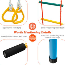 7-in-1 Indoor Jungle Gym Steel Home Playground with Monkey Bars product image