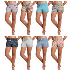 Women's Soft Comfy Printed Lounge Sleep Pajama Shorts (3-Pair) product image