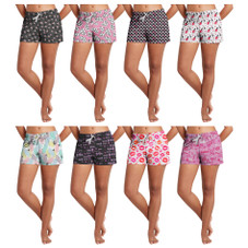 Women's Soft Comfy Printed Lounge Sleep Pajama Shorts (3-Pair) product image