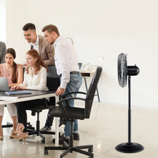 16-Inch Oscillating Standing Pedestal Fan with 3 Speeds & Adjustable Height product image 16-Inch Oscillating Standing Pedestal Fan with 3 Speeds & Adjustable Height product image