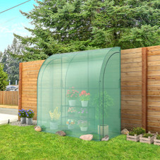 7 x 3.5 x 7-Foot Lean-to Greenhouse with Flower Rack product image