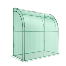 7 x 3.5 x 7-Foot Lean-to Greenhouse with Flower Rack product image