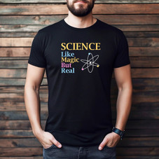 'Science - Like Magic But Real' Graphic Short Sleeve Cotton T-Shirt product image