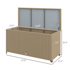 Outsunny® Large Outdoor 80-Gallon Deck Box product image