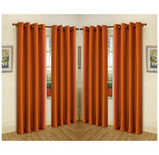 Semi-Sheer Faux Silk 84" Curtain Panels (4-Pack) product image