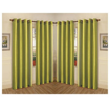 Semi-Sheer Faux Silk 84" Curtain Panels (4-Pack) product image
