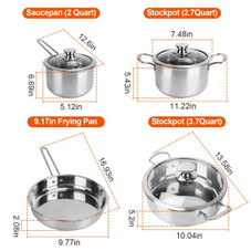 NewHome™ Stainless Steel Cookware Set product image