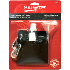 Salute!® 6-Ounce Collapsible Flasks with Funnel (2-Pack) product image