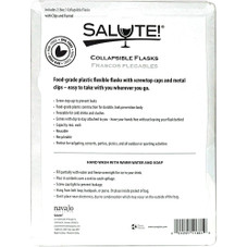 Salute!® 6-Ounce Collapsible Flasks with Funnel (2-Pack) product image