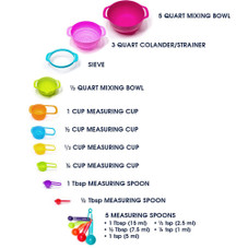 Cheer Collection® 15-Piece Nested Bowl/Measuring Cup & Spoon Set product image
