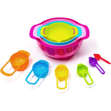 Cheer Collection® 15-Piece Nested Bowl/Measuring Cup & Spoon Set product image