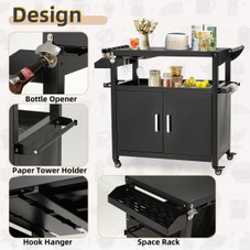 Outdoor Grill Cart with Storage Cabinet product image