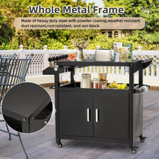 Outdoor Grill Cart with Storage Cabinet product image