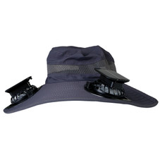 LakeForest® Wide Brim Fishing Hat with Solar Fans product image