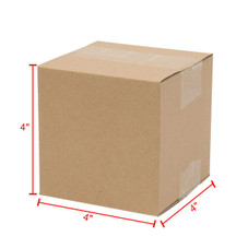 4 x 4 x 4-Inch Cardboard Box, 100 ct. product image
