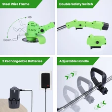 iGardenPro Rechargeable Grass Trimmer (12 or 24-Volt) product image