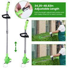 iGardenPro Rechargeable Grass Trimmer (12 or 21-Volt) product image