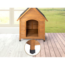 39-Inch Waterproof Fir Dog House with Elevated Floor product image