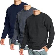 Men's Crew Neck Fleece-Lined Pullover Sweater (1 to 3-Pack) product image