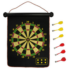 Double-Sided Magnetic Roll-up Dart Board & Bullseye Game product image
