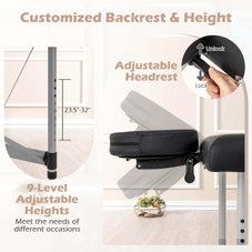 84-Inch Portable Adjustable Massage Bed with Carrying Case product image