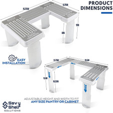 Adjustable Pantry Spice Rack & Can Storage product image