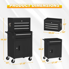 Rolling Tool Chest Organizer with Wheels product image