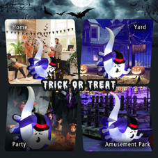 6-Foot Halloween Inflatable Hand-Hold the Ghost with LEDs & Air Blower product image