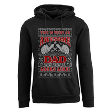 Men's Funny Ugly Holiday Pull Over Hoodie product image